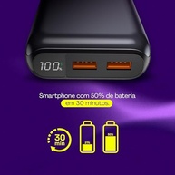 Geonav Power Bank 20.000mAh: Carregamento Rápido Universal USB-C 20W e USB-A 18W - imagem 4