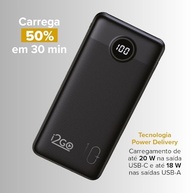 Power Bank i2GO PRO 10000mAh: Carregador Portátil Ultra Rápido 20W PD - imagem 4