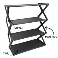 Sapateira 4 Andares Compacta com 2,1m de Altura - Organize seu Espaço com Estilo e Praticidade - imagem 3