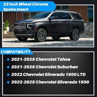 Roda Chromespoke 22" para Silverado Suburban 2021-2023 - Design Exclusivo GM 84803478 - imagem 4