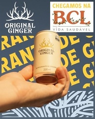 Original Ginger Refrigerante de Gengibre, Pack com 6 Latas, 220ml, Bebida Refrescante - imagem 4