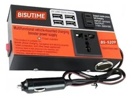 Inversor de Potência 1500W: Carro 12V/24V para 220V com 4 USB - Energia Confiável em Movimento! - imagem 2
