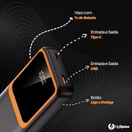 Power Bank 20000mAh Turbo 22.5W: Carregamento Ultra Rápido com Visor LED - imagem 4