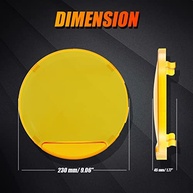 Capas de Luz Âmbar Auxbeam 22,8cm: Proteção e Penetração Superior para Off-Road - imagem 3