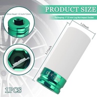 Soquete de Impacto 22mm 1/2" Drive: Proteção e Precisão para Sua Roda - imagem 3