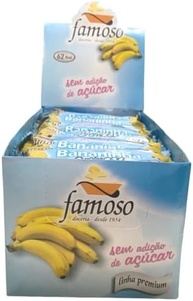Barrinha de Banana Famoso Zero Açúcar 30g CX c/ 24 - imagem 2