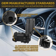 Conjunto Atuador Eixo Dianteiro 4WD Dasbecan para Dodge Ram 2500/3500 (2013-2018) - Substituição 68216944AA/AB - imagem 5