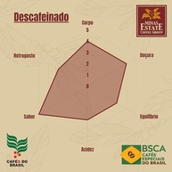 Café Especial Descafeinado Grãos 250g - Cafeína Extraída Naturalmente - imagem 4