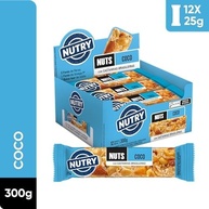Nutry Barra de Nuts Coco 25g - Display Com 12 Unidades - Com Castanhas Brasileiras, Amêndoas e Coco em Flocos - imagem 3