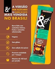 Enjoy Barra Zero Açúcar Avela E Nibs De Cacau 12 X 25G - imagem 2