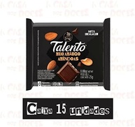Chocolate Amargo Mini Talento Preto Amêndoas 25g C/15un - Garoto - imagem 3