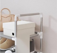 Sapateira Vertical Luxo em Aço Inox – 9 Prateleiras para 27 Pares de Sapatos - imagem 3