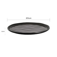 Conjunto com 6 Pratos Rasos Black Sand 27,5cm - Design Exclusivo e Resistente - imagem 3