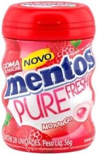 Gomas de Mascar, Mentos, Pure Fresh Strawberry, Sem Açúcar, Sabor de Morango - 56g | 28 Unidades - imagem 4