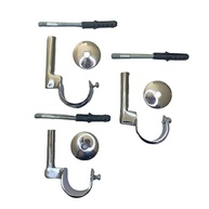Kit 3 Suportes Simples Cromados 28mm para Teto: Organização e Estilo! - imagem 1