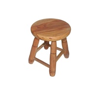 Banquinho em Madeira Maciça Pequeno 29cm - Estilo Rustic Charm - imagem 1