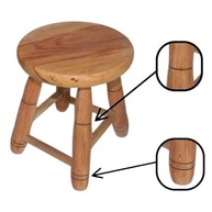Banquinho em Madeira Maciça Pequeno 29cm - Estilo Rustic Charm - imagem 3