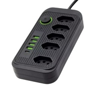 Régua de Energia Premium: Filtro de Linha 5 Tomadas, 4 USB-A, 1 USB-C e Cabo 2m - imagem 1