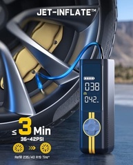 Fanttik X8 APEX EV: Bomba de Ar Portátil 2x Mais Rápida para Carros Elétricos e Mais | 150PSI LCD Duplo - imagem 3
