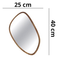 Conjunto de 3 Espelhos Orgânicos em Madeira | Decoração Moderna para Sala, Quarto e Banheiro - imagem 5