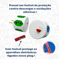 Kit 3 Adaptadores de Tomada com Fusível: Segurança e Praticidade para Seus Aparelhos! - imagem 4
