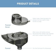 Funil de Substituição para Baby Brezza Pro Advanced – Compatível com WiFi – Kit com 3 Funis + 3 Capas - imagem 4