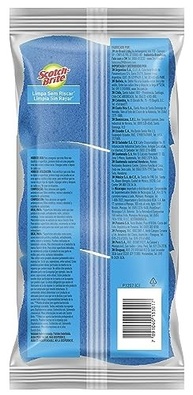 Scotch-Brite 3M Esponja Não Risca Azul - 3 Unidades | Limpeza Segura e Eficiente - imagem 3