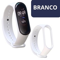 Kit 5 Pulseiras Compativel MI Band 3 e 4 Cores Preto Azul Cinza Vinho Marsala Branco Bracelete Silicone Com Pino Resistente - imagem 5