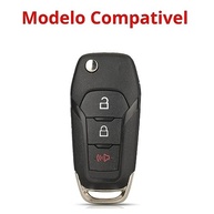 Capa Chave Canivete Couro 3 Botões - Ranger, Ka, Focus, Fusion, New Fiesta - imagem 4