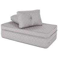 Puff Colchonete Dobrável 3 em 1 com Travesseiros - Conforto e Versatilidade para Casa e Viagem - imagem 2