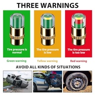 6 Tampas Indicadoras de Pressão de Pneu 3 Cores - 2.4 Bar (36 PSI) para Carros, SUVs e Caminhões - imagem 3