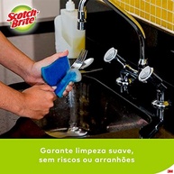 Scotch-Brite 3M Esponja Não Risca Azul - 3 Unidades | Limpeza Segura e Eficiente - imagem 5