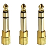 Kit 3 Adaptadores P2 Fêmea para P10 Macho Estéreo - Áudio Profissional Gold Premium - imagem 2