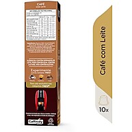 Café com Leite TRES 3 Corações: 10 Cápsulas Cremosas - imagem 3