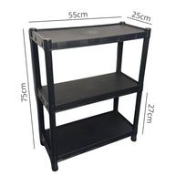Estante Organizadora 3 Prateleiras - Plástico Resistente | Ideal para Cozinha, Sala e Quarto - imagem 4