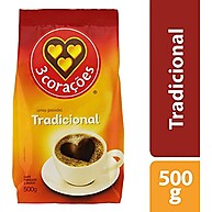 Café 3 Corações Tradicional 500g: Sabor Intenso - imagem 3