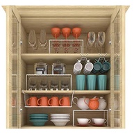 Kit com 3 Prateleiras Organizador de Cozinha em Aço DiCarlo - Design Sofisticado e Funcionalidade - imagem 4
