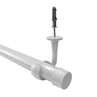 Kit 3 Suportes Simples Cromados 19mm para Teto: Organização e Estilo - imagem 3