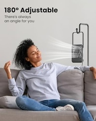 Koonie Ventilador de Mesa USB Silencioso com 3 Velocidades e Inclinação 180° - imagem 5