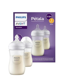 Philips Avent Kit Mamadeira Pétala 3.0 Duplo 260ml com Tetinas Médias - SCY903/02 - imagem 1
