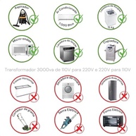 Transformador 3000va 1250W Bivolt (110v para 220v Ou 220v para 110v) CS Eletrônica - imagem 4