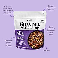 Granola Keto Chocolate Belga Harts Natural 300g - imagem 3