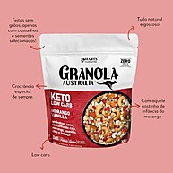 Granola Keto Morango Baunilha Harts Natural 300g - imagem 3