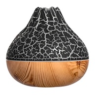 Difusor de Aromas Ultrassônico 300ml com Design Vulcânico e LED Multicolorido - Base em Madeira - imagem 2