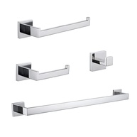 Conjunto de 4 Acessórios para Banheiro em Aço Inoxidável 304 - Moderno e Resistente - imagem 1