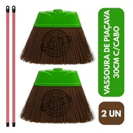 Kit 2 Vassouras de Piaçava 30cm com Base Reforçada - Ideal para Limpeza Pesada Doméstica e Profissional - imagem 5