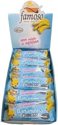 Barrinha de Banana Famoso Zero Açúcar 30g CX c/ 24 - imagem 4