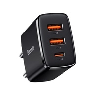 Carregador Baseus Compact 30W: Rápido, Inteligente e Portátil (2U+C) Preto - imagem 2