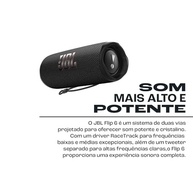 Caixa de Som Bluetooth JBL Flip 6 Preta 30W: Som Potente e Portátil para Todas as Aventuras - imagem 3