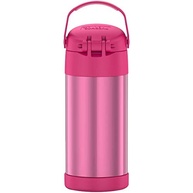 Thermos Garrafa Infantil Carros Funtainer Rosa - Aço Inoxidável 354ml - imagem 5